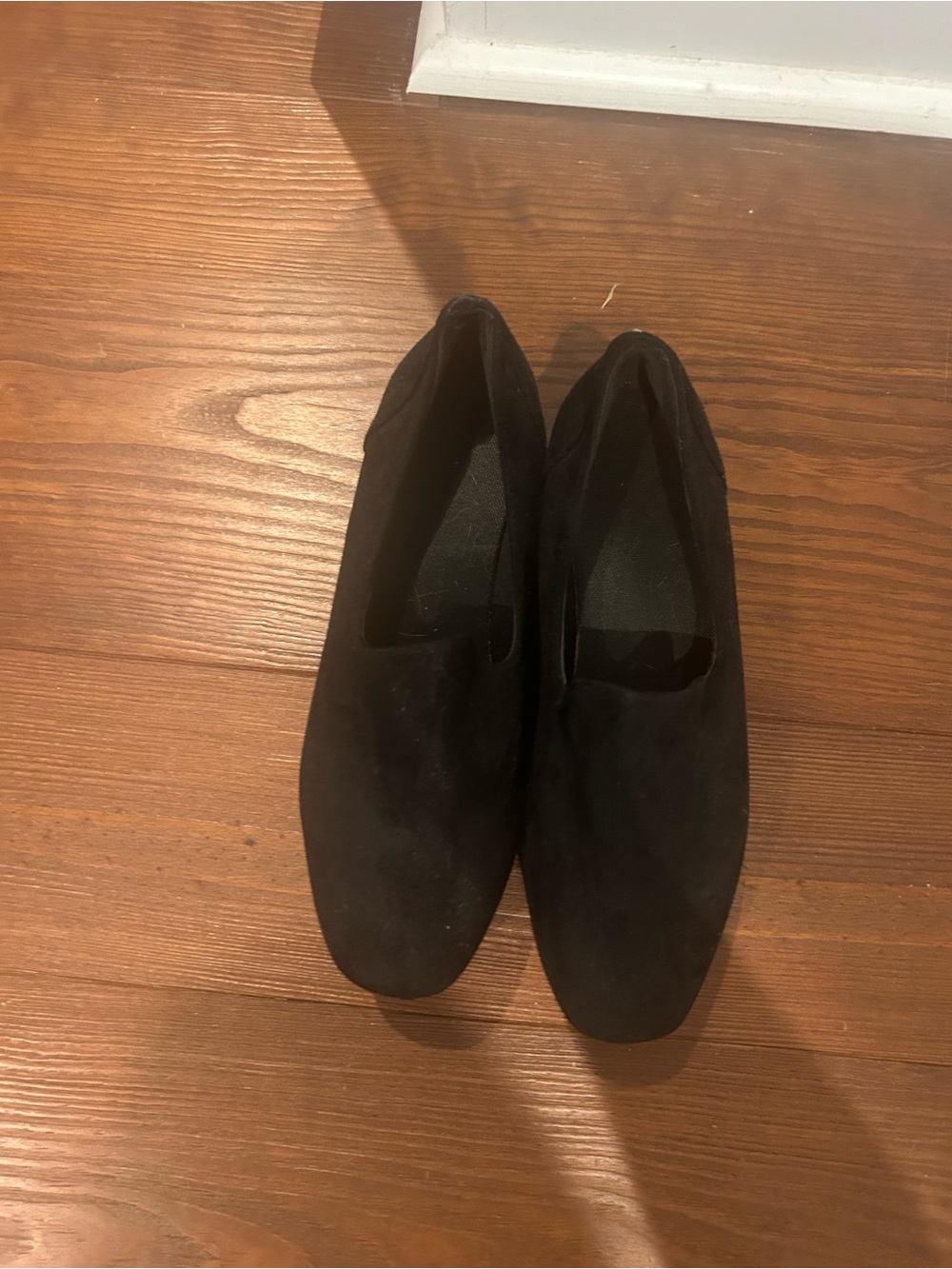 SHEIN Men's Black Suede Slip-On Loafers